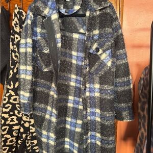 RD Style Blue and Gray Shacket